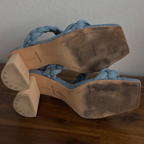 Dolce Vita - Paily Slide Sandal in Denim - Picture 8 of 8